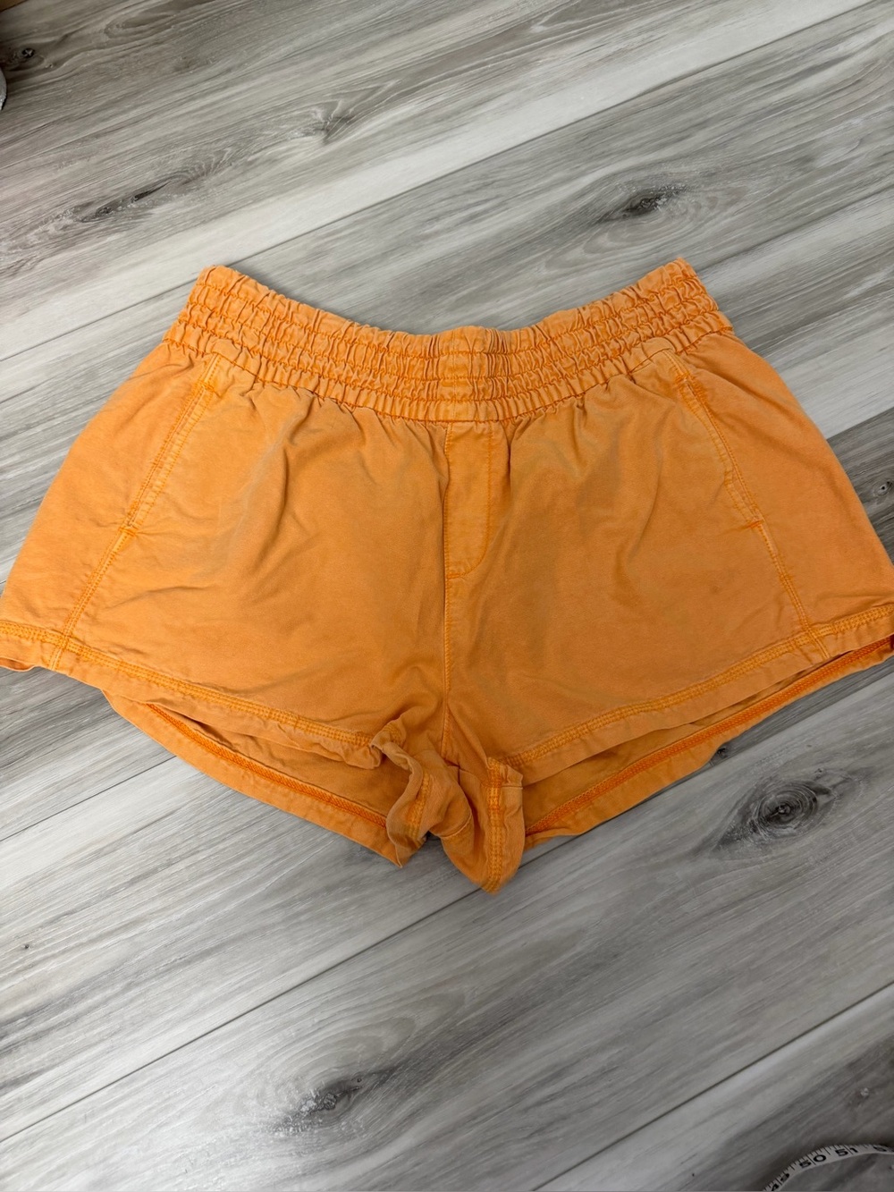 aerie Orange Elastic-Waist Athletic Shorts SZ XL